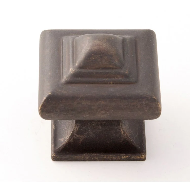 Knob Geometric Square Satin Nickel Brass 1-1/4 Inch 1-1/4 Inch 1 Inch - Frankwebs