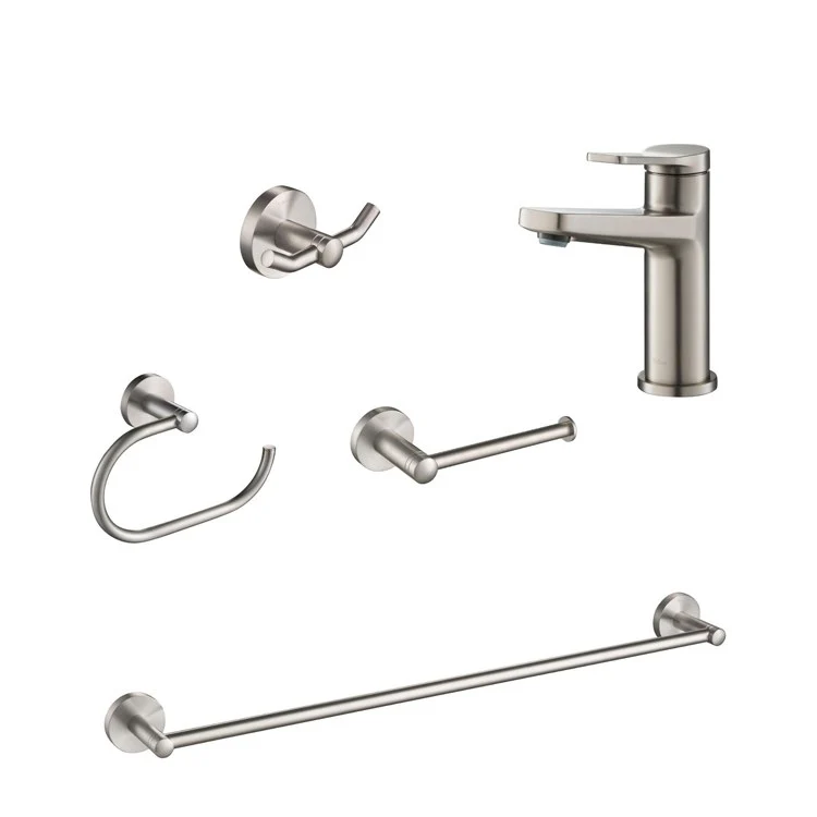 Indy Single Handle Bathroom Faucet with 24