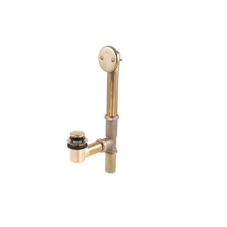 Waste and Overflow Assembly Toe Operated Brilliance Champagne Bronze Brass - Frankwebs