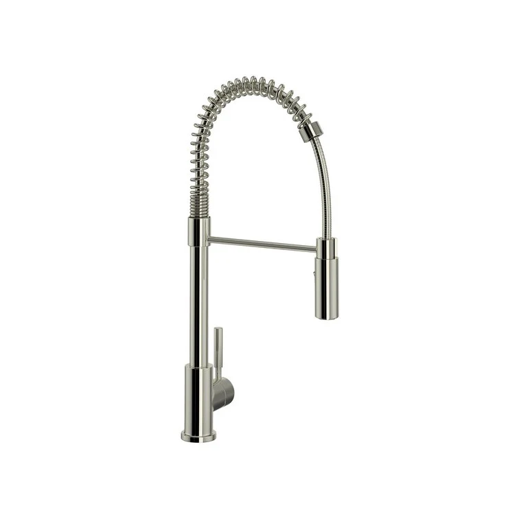 Kitchen Faucet Lux Side Handle Pro Pull Down 1 Metal Lever Polished Chrome 8-1/32 Inch 1.8 Gallons per Minute - Frankwebs