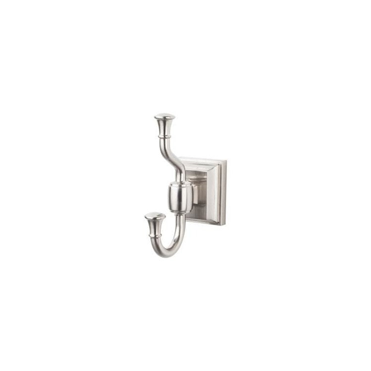 Stratton Double Robe Hook - Brushed Satin Nickel - Frankwebs