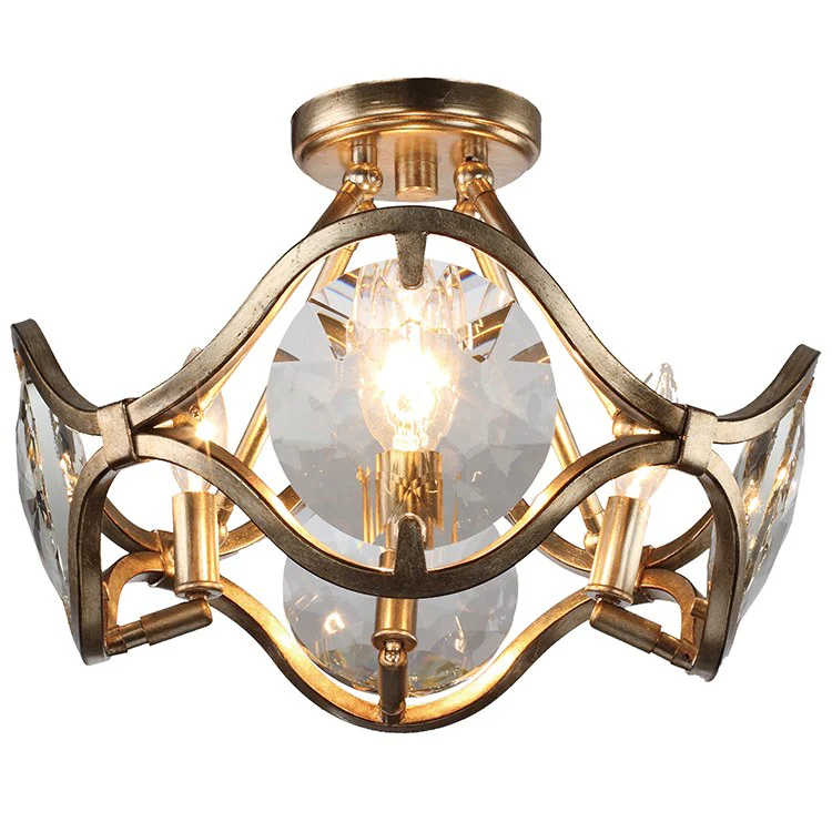 Quincy Four-Light Semi-Flush Mount Ceiling Fixture - Frankwebs
