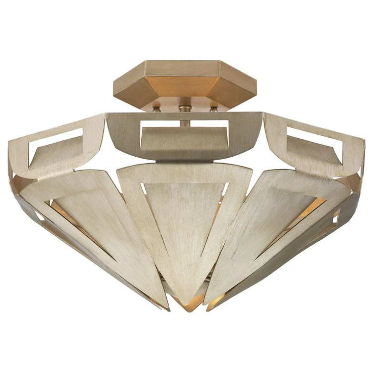 Yerba Three-Light Flush Mount Ceiling Fixture by Jeffery Alan Marks - Frankwebs