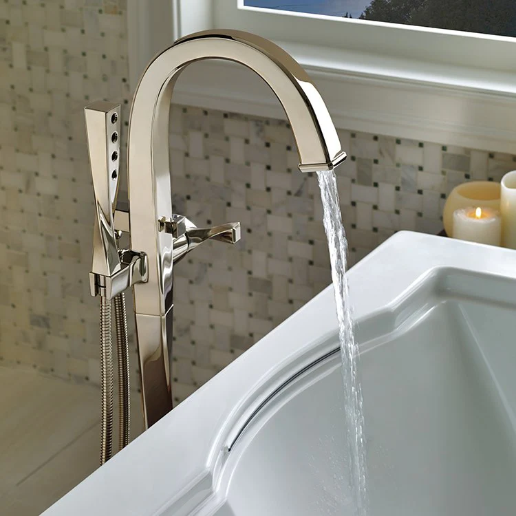 Virage Single Handle Freestanding Tub Filler with Handshower - Frankwebs