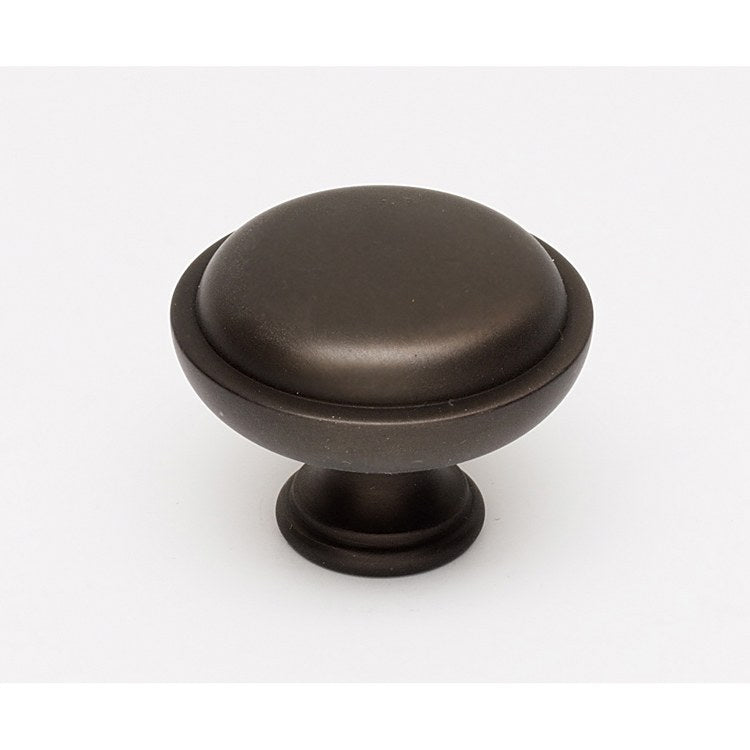 Knob IV Collection Round Matte Black Brass 1-1/2 Inch 1-1/4 Inch 3/4 Inch - Frankwebs