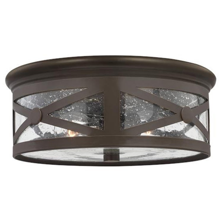 Lakeview Two-Light Outdoor Flush Mount Ceiling Fixture - Frankwebs