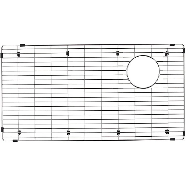 Sink Grid Quatrus Rear Right Drain Stainless Steel for R15 Dual Mount 524221 16-1/8 Inch - Frankwebs