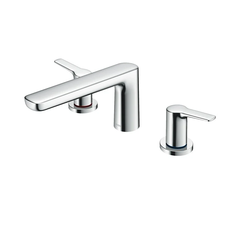 Roman Tub Trim GS Deck Mount 2 Lever Brushed Nickel ADA 3 Hole - Frankwebs