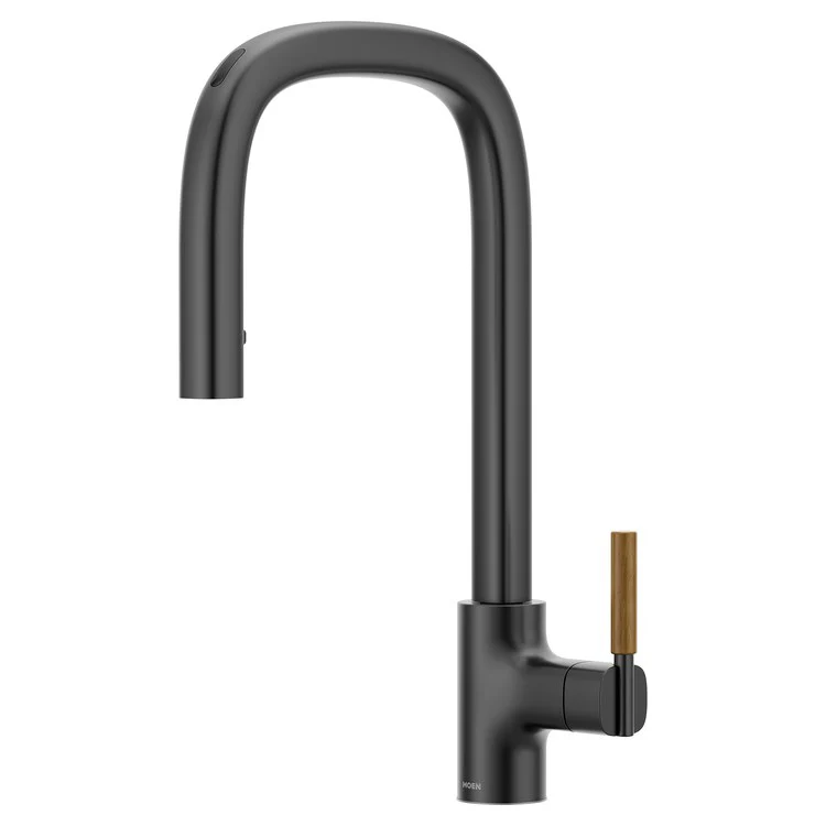 Kitchen Faucet Tenon 1 Lever ADA Matte Black High Arc 1 Hole Motion Control 1.5 Gallons per Minute - Frankwebs
