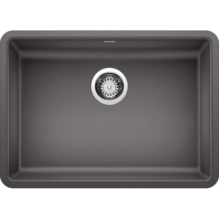 Kitchen Sink Precis 25 x 18 Inch Single Bowl Single ADA Coal Black Undermount Rectangle Drain Location Rear Center Depth 5 Inch Heat and Scratch Resistant - Frankwebs