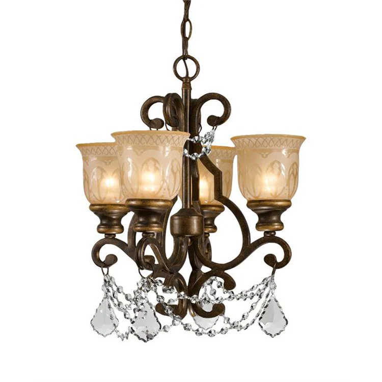 Norwalk Four-Light Spectra Mini Chandelier - Frankwebs
