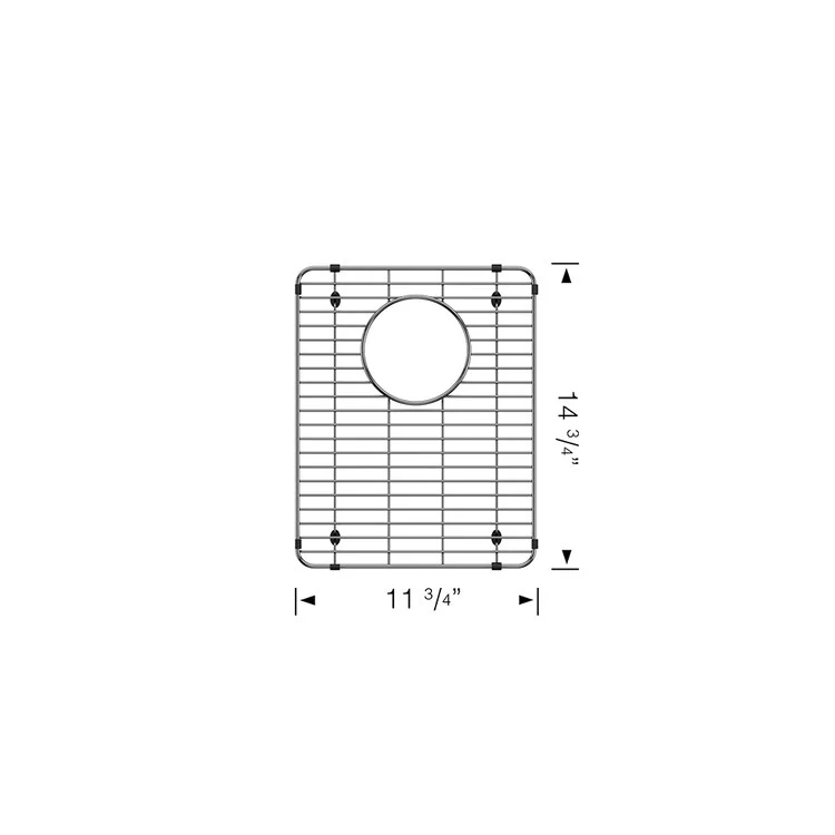 Sink Grid Formera Rear Center Drain Stainless Steel for 60/40 Double Bowl Sink Right 14-3/4 Inch - Frankwebs