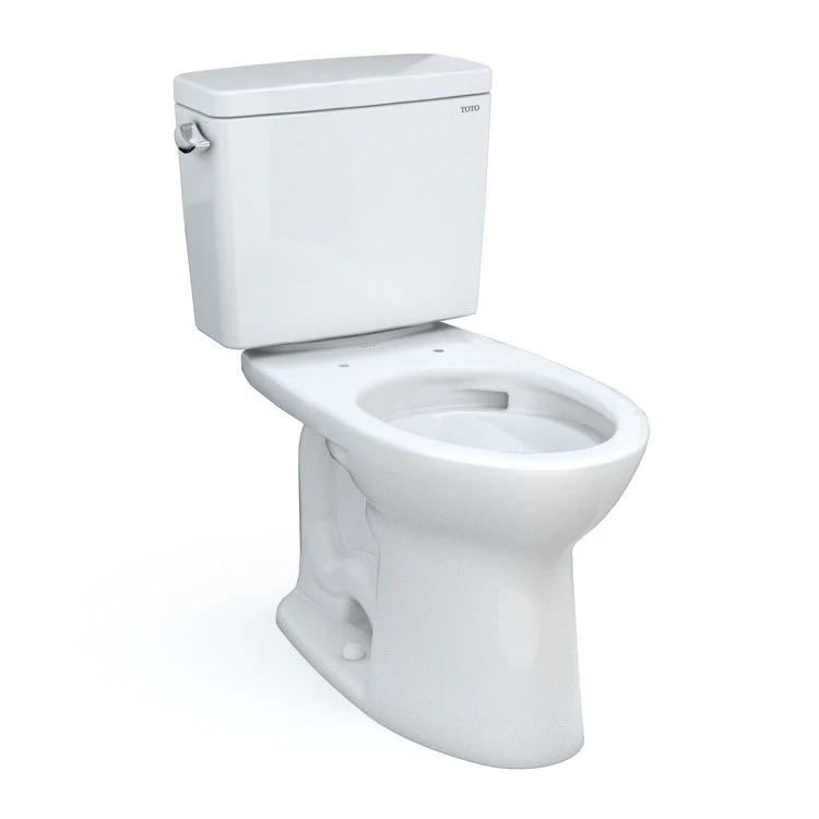 Toilet Drake 2 Pieces Universal Height Cotton Elongated ADA 30-1/8 Inch 1.6 Gallons per Flush 10 Inch Rough Left Hand Chrome Less Seat - Frankwebs
