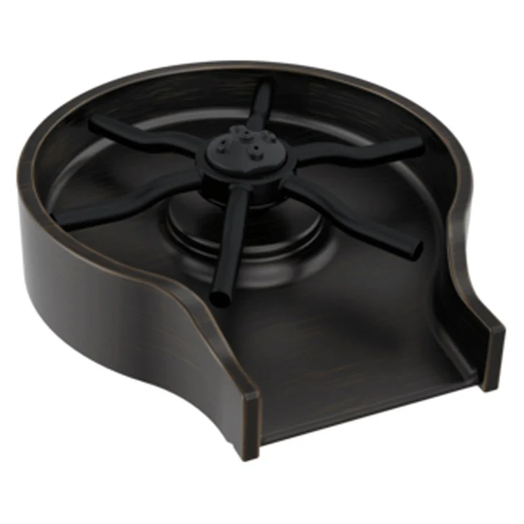 Glass Rinser Metal Brilliance Champagne Bronze for Any Faucet 4-1/2 Inch - Frankwebs