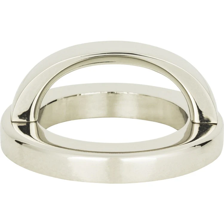 Drawer Pull Atlas Tableau Round Base & Top Polished Nickel Zinc Alloy 1-7/8 Inch - Frankwebs