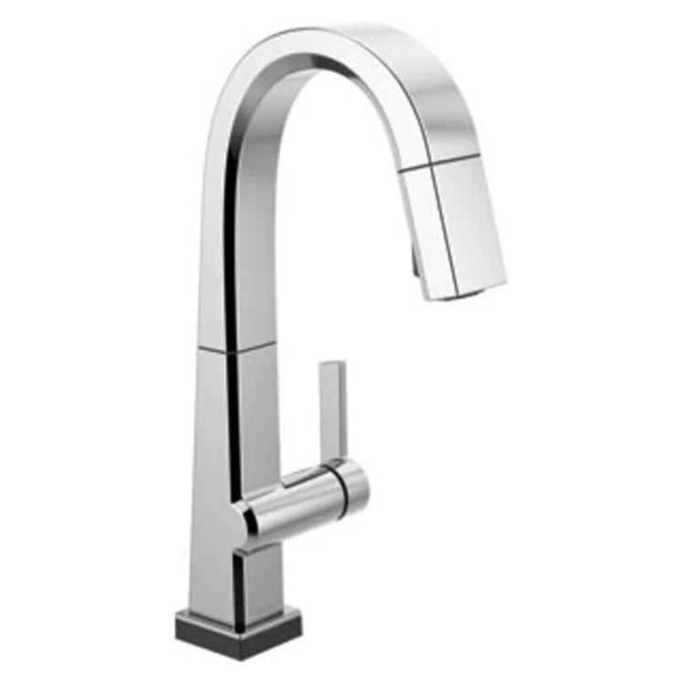 Bar Faucet Pivotal with Touch2O Technology 1 Lever ADA Arctic Stainless High Arc Pull Down 1.8 Gallons per Minute - Frankwebs
