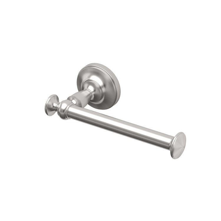 Toilet Paper Holder Tavern Single Post Polished Nickel Metal Wall Mount - Frankwebs
