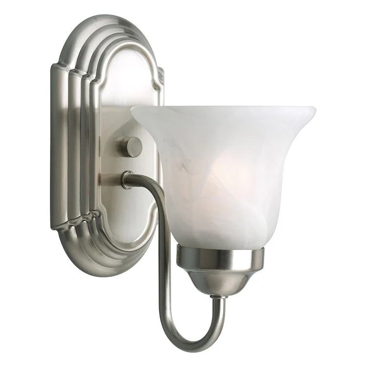 Alabaster Glass Single-Light Bath Lighting Fixture - Frankwebs