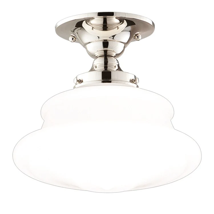 Petersburg Single-Light Semi-Flush Mount Ceiling Fixture - Frankwebs