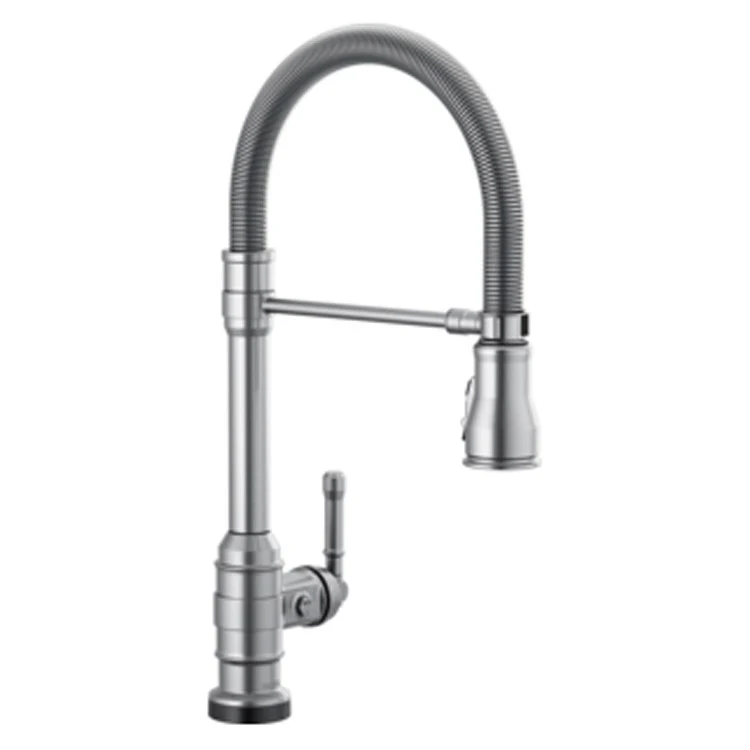 Kitchen Faucet Broderick with Touch2O Technology and Spring Spout 1 Lever ADA Arctic Stainless 1.8 Gallons per Minute - Frankwebs