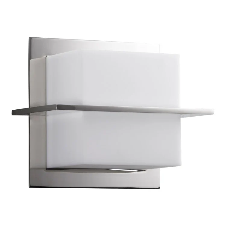 Metrix Single-Light LED Bathroom Wall Sconce - Polished Nickel - Frankwebs