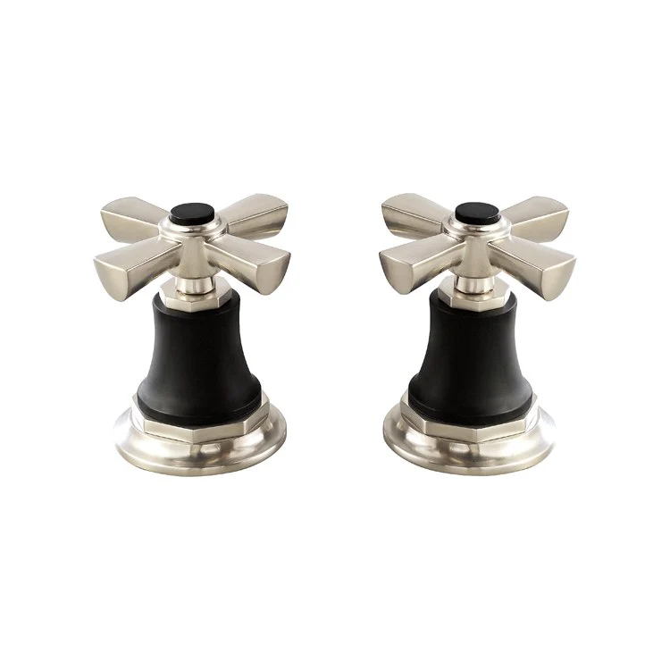 Handle Kit Rook Zinc 2 Cross Brilliance Luxe Gold ADA for Widespread Lavatory and Bidet - Frankwebs