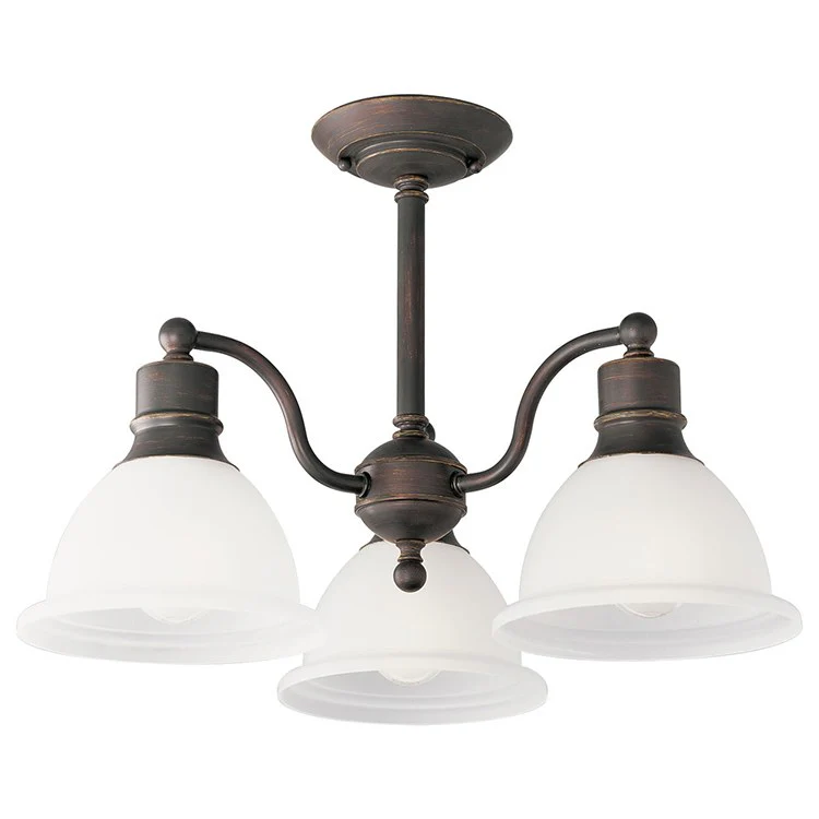 Madison Three-Light Semi-Flush Mount Ceiling Light - Frankwebs