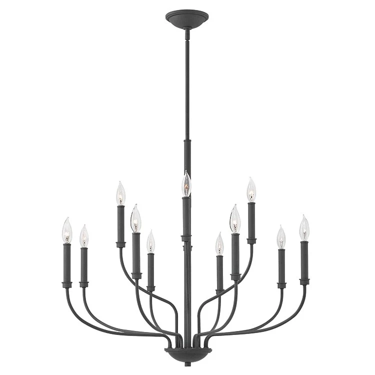 Alister Twelve-Light Two-Tier Chandelier - Frankwebs