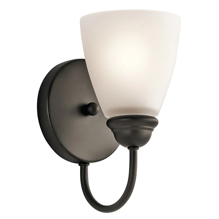 Jolie Single-Light Bathroom Wall Sconce - Frankwebs
