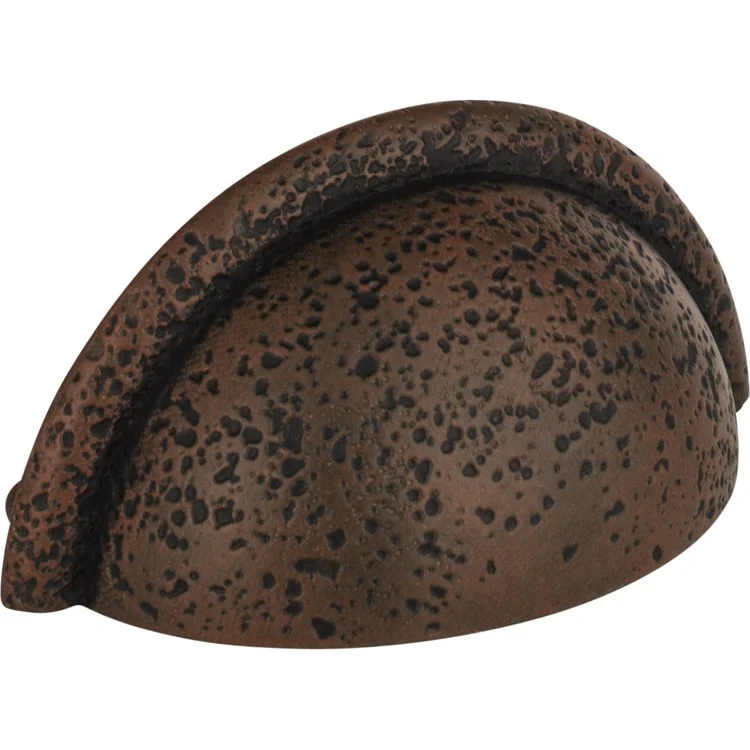 Drawer Pull Atlas Olde World Cup Rust Zinc Alloy 3 Inch 3-3/4 x 1-3/4 Inch - Frankwebs