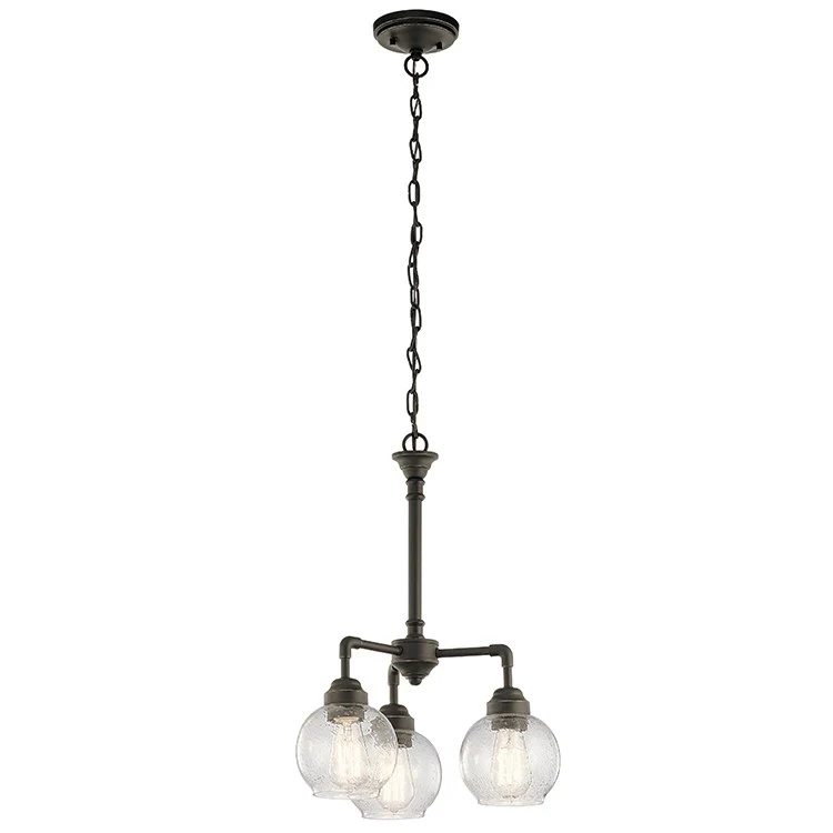 Niles Three-Light Chandelier/Semi-Flush Mount Ceiling Fixture - Frankwebs