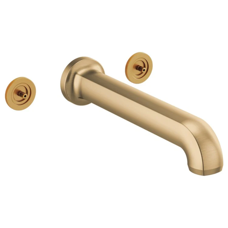 Tub Filler Kintsu Wall Mount 8 Inch Spread 2 Less Handle ADA Brilliance Black Onyx - Frankwebs