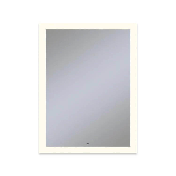 Bathroom Mirror Vitality Perimeter Light Pattern Rectangular 30W x 40H Inch Wall Mount Defogger Included and Color Temperature 3000 Kelvin Warm White Light - Frankwebs