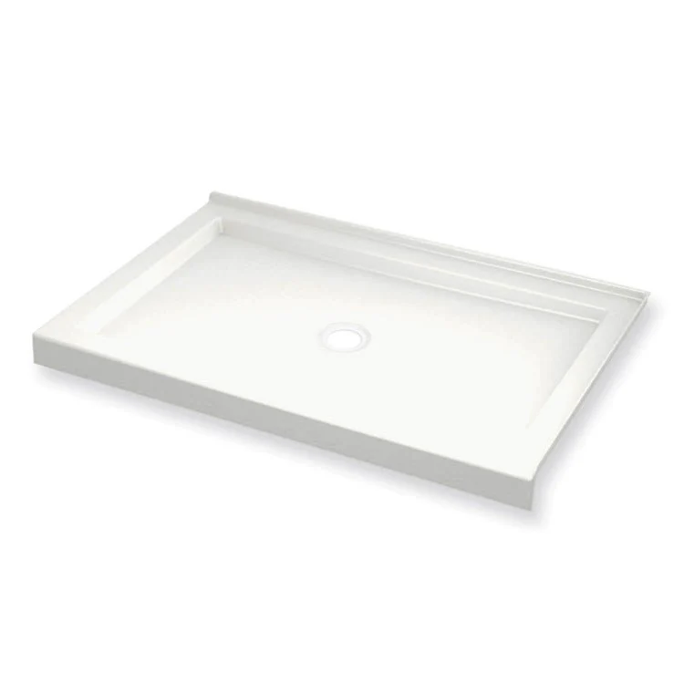 Shower Base B3 Round Drain/Right Corner White 48L x 36W Inch Acrylic Center - Frankwebs