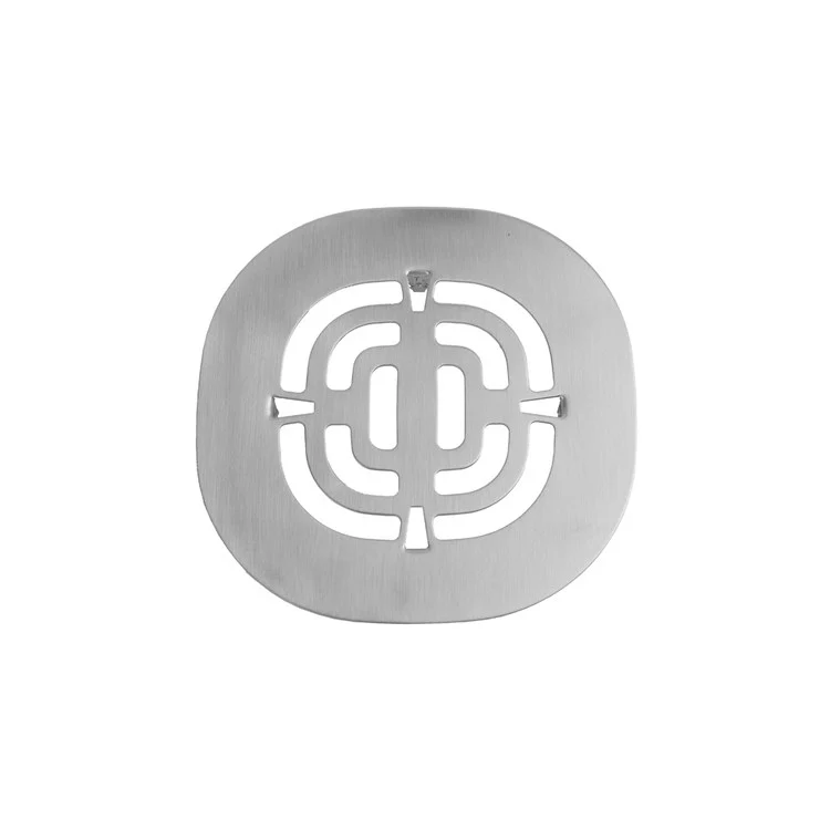 Drain Plate Snap in Shower 4-1/2 x 4-1/2 Inch Satin Nickel Brass Depth 1/16 Inch - Frankwebs