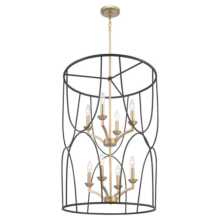 Landree Eight-Light Two-Tier Foyer Pendant - Frankwebs