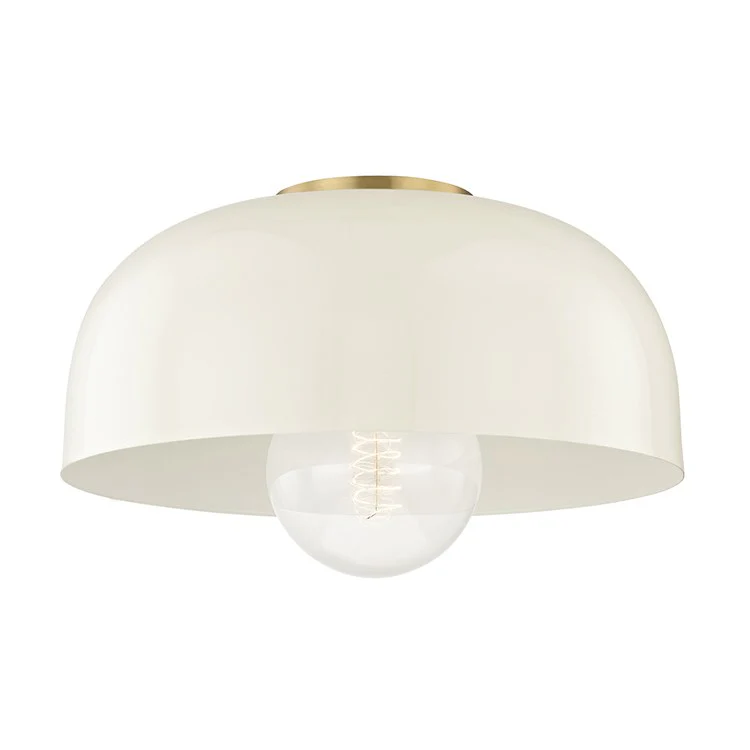Avery Single-Light Large Semi-Flush Mount Ceiling Fixture - Frankwebs