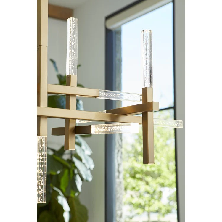 Atlantis Thirteen-Light Chandelier - Aged Brass - Frankwebs