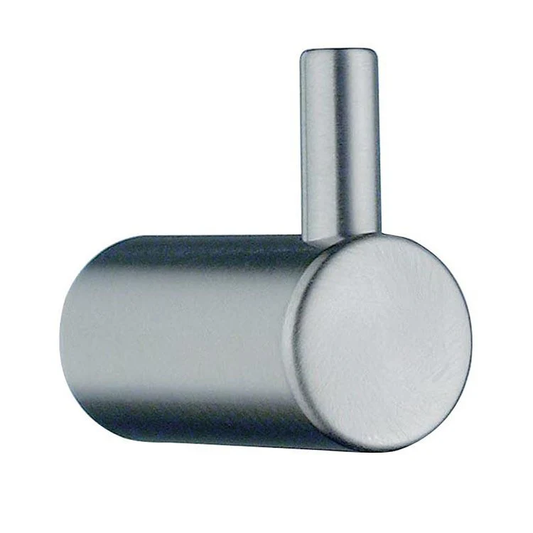 Hook Single Brushed Nickel 1-3/8 Inch 1-1/4 Inch Wall Mount Zinc - Frankwebs