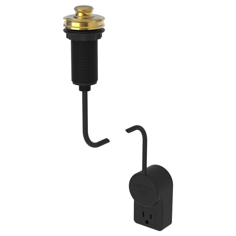 Air Activation Switch Taft Disposer with Power Adapter Polished Gold PVD Brass - Frankwebs
