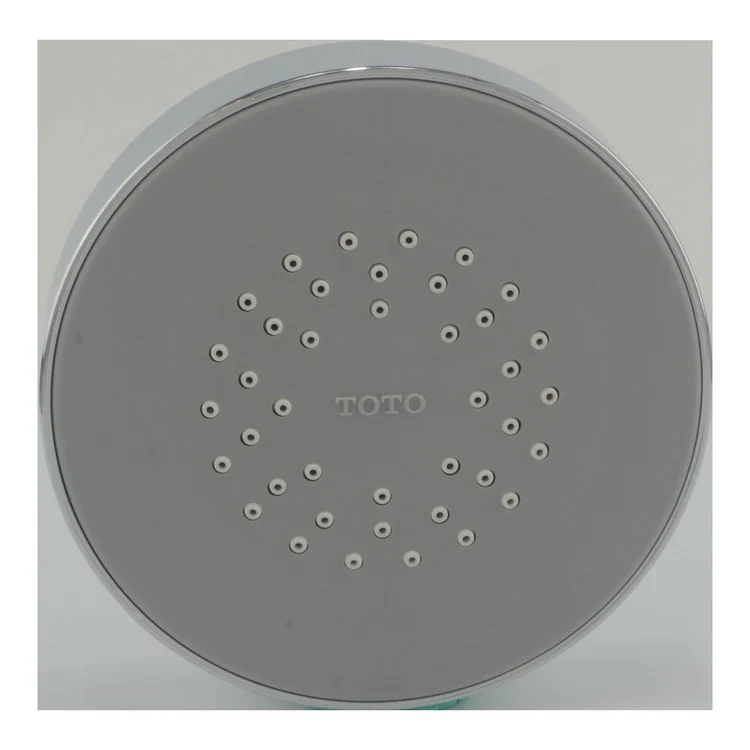 Showerhead Oberon 1 Function Round Polished Chrome 4-1/8 Inch 1.75 Gallons per Minute Air Injected & AeroJet+ Technology Enhanced Flow Trajectory Rubber Nozzles - Frankwebs