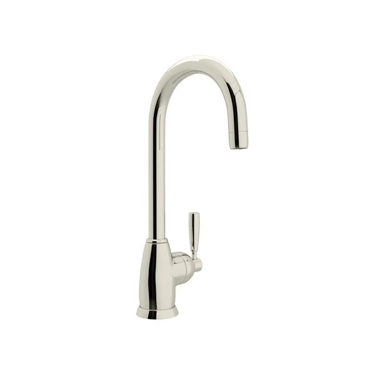 Bar Faucet Holborn 1 Lever Polished Nickel Swivel C-Spout 1.5 Gallons per Minute - Frankwebs