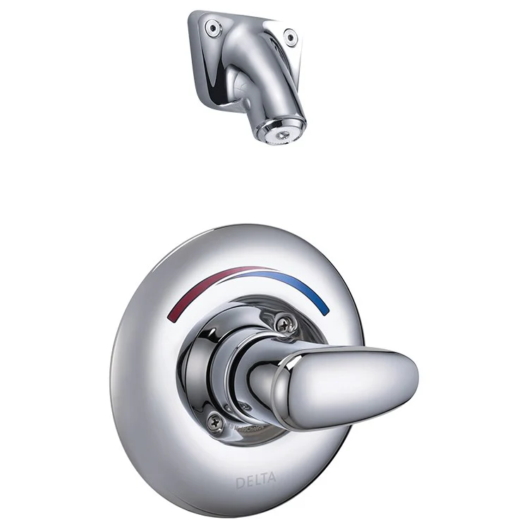 Commercial Universal Shower Trim with Wall-Mount Fixed Shower Head - Frankwebs