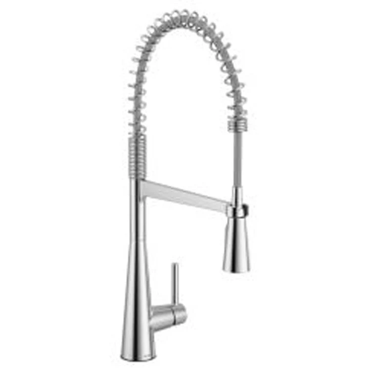 Kitchen Faucet Sleek 1 Lever ADA Spot Resist Stainless Pull Down 1 Hole - Frankwebs