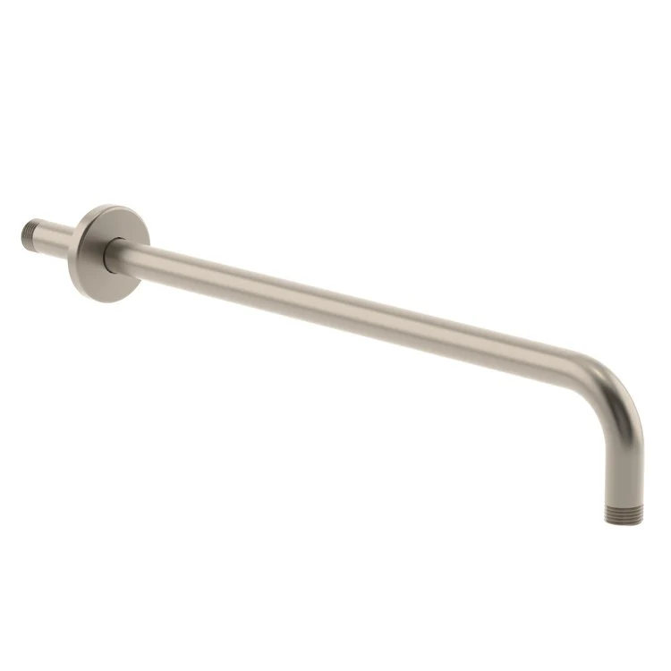 Shower Arm with Flange Polished Chrome 18 Inch Brass Wall Mount - Frankwebs