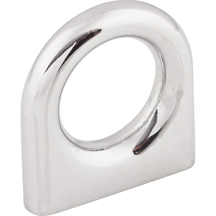 Pull Nouveau Ring for Decorative Hardware Polished Chrome Zinc Alloy 5/8 Inch 1-3/16 Inch Length - Frankwebs