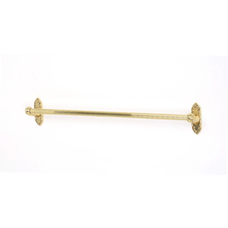 Towel Bar Ribbon & Reed Bath 24 Inch Polished Antique Brass 3-7/16 Inch - Frankwebs
