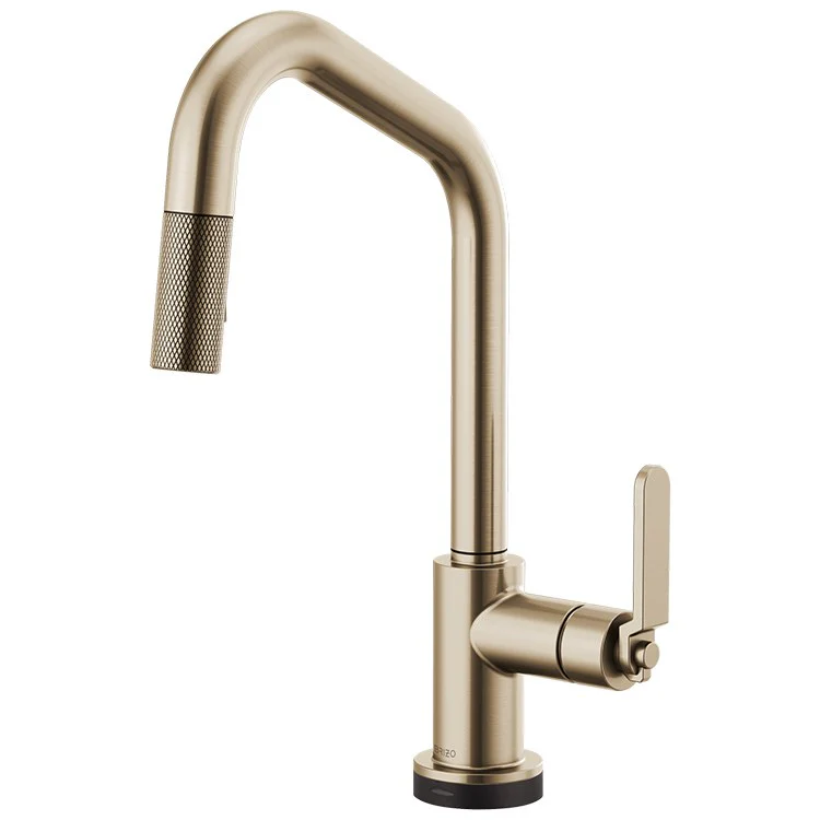 Litze Single Handle SmartTouch Pull Down Faucet with Angled Spout/Industrial Handle - Frankwebs