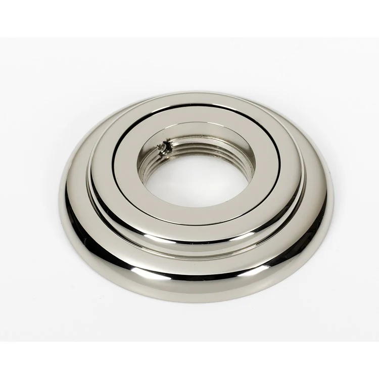 Grab Bar Bracket Charlie's Bath Round 3 x 3 Inch Polished Nickel Brass ADA - Frankwebs