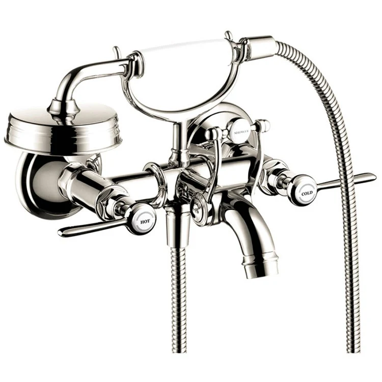 Montreux Two Handle Wall-Mount Tub Filler with Handshower - Frankwebs